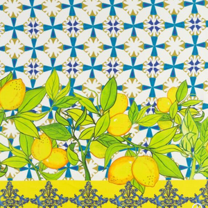 Fabric: Rayon Amalfi Tile