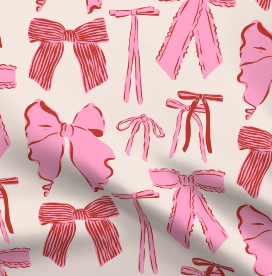 Fabric: Bows Pink/Red