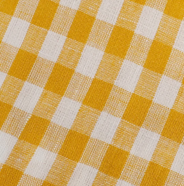 Fabric: Linen Yellow Gingham