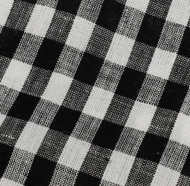 Fabric: Linen Black Gingham