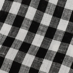 Fabric: Linen Black Gingham