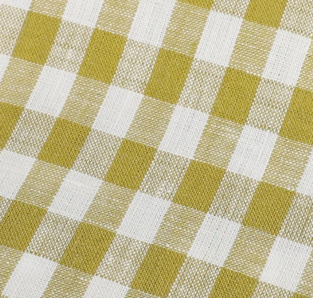 Fabric: Linen Celery Gingham