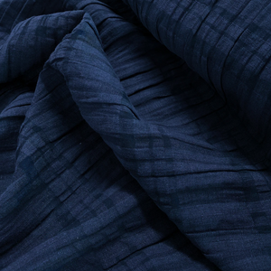 Fabric: Linen Self Check Navy