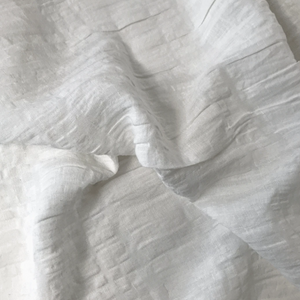 Fabric: Linen Self Check White