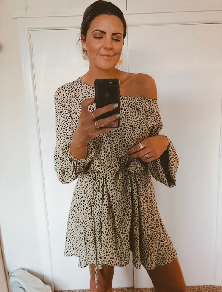 BOBBIE DRESS SHORTIE - Spotted